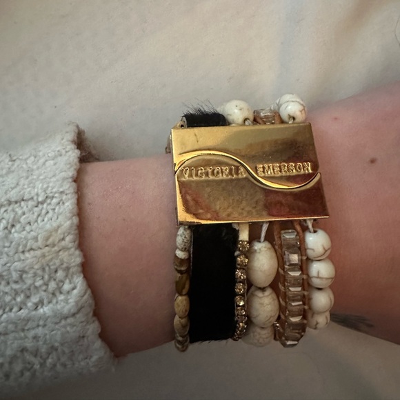 Victoria Emerson Stacked Cuff Bracelet - Picture 7 of 10